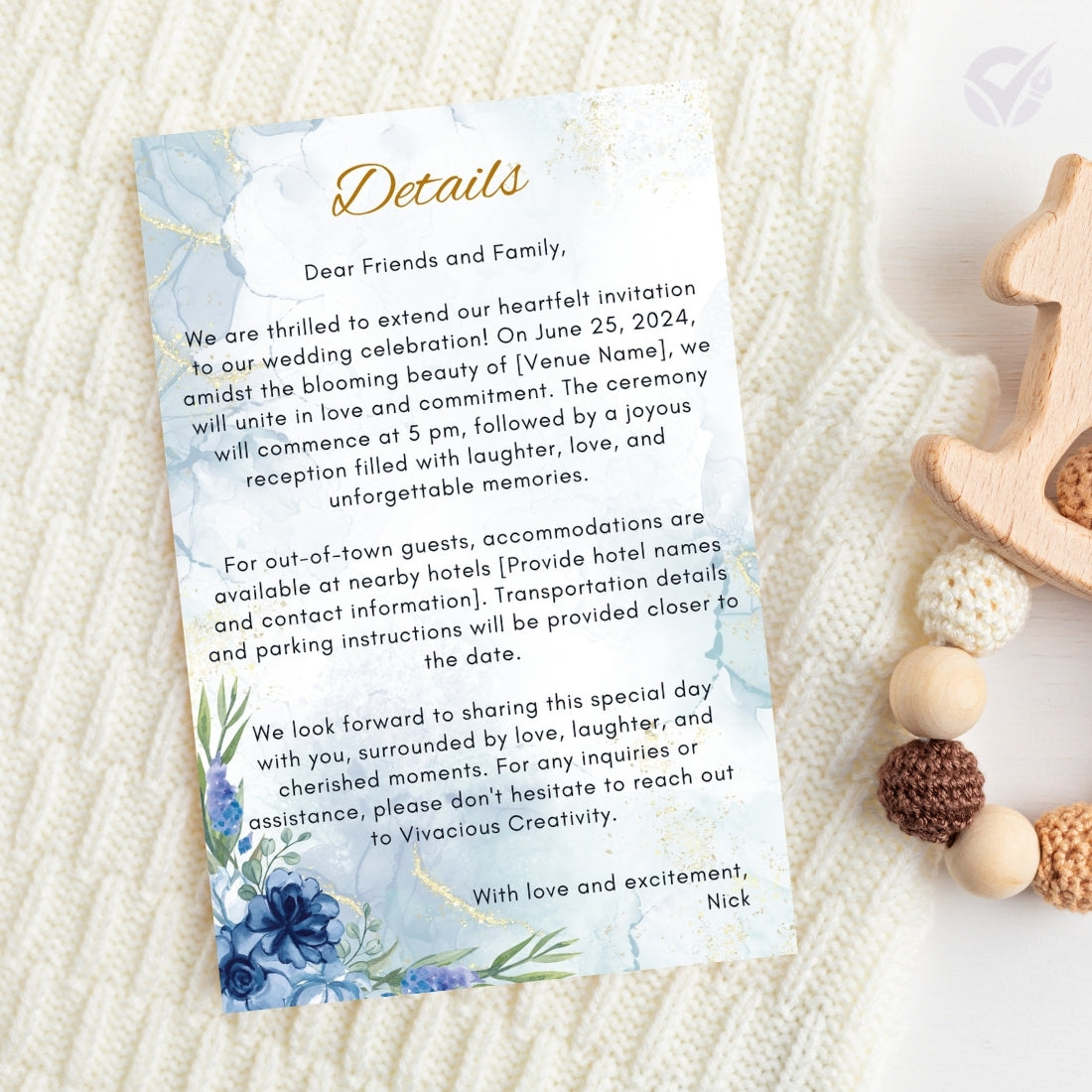 Wedding Invitations With RSVP 3 Editable Canva Templates Main Card, RSVP & Details Card Instant Digital Download