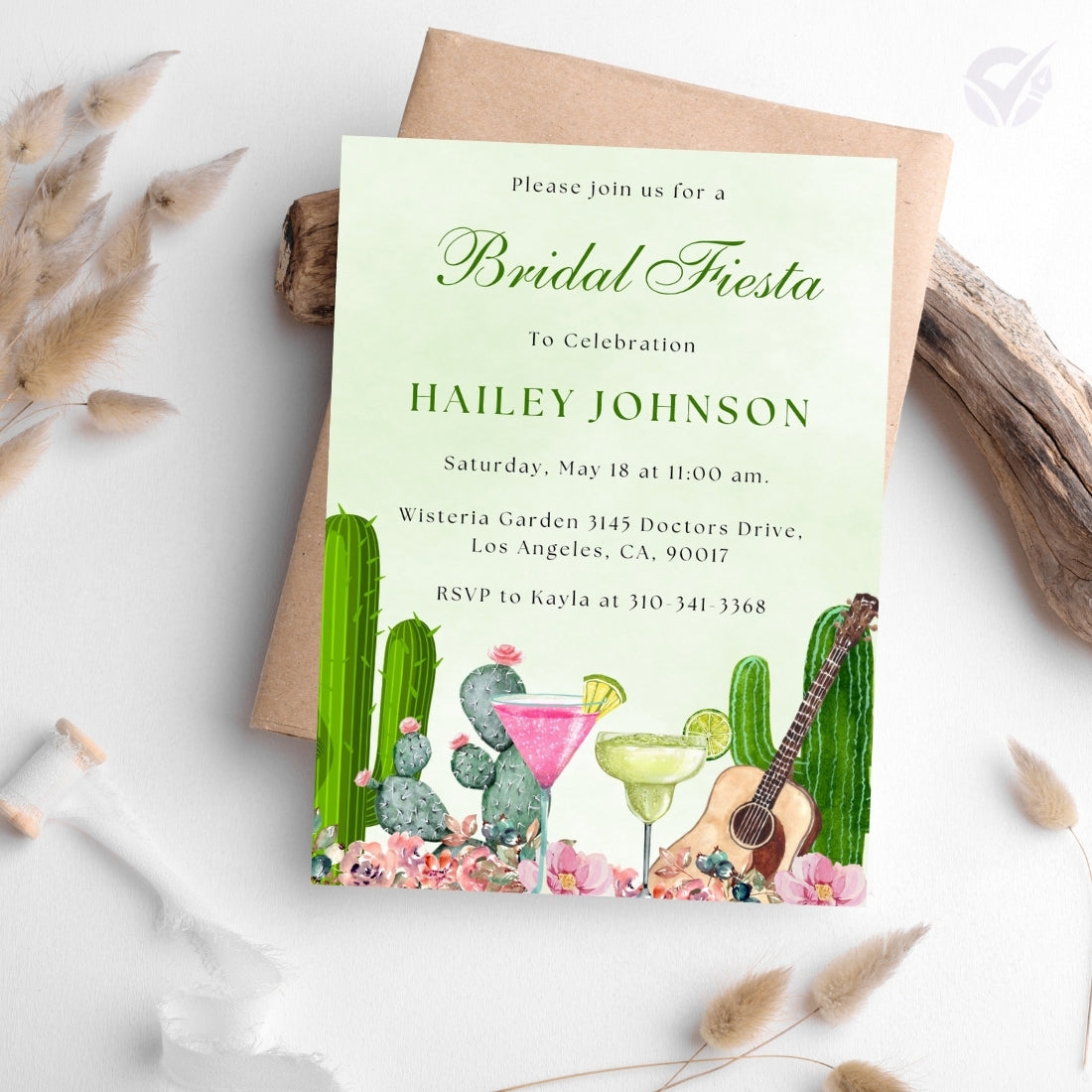 Mexican Themed Bridal Shower Invitations Editable Canva Template Digital Download