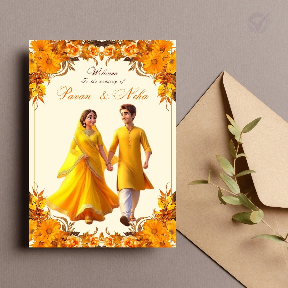 Sikh Wedding Invitation Templates Editable Punjabi Couple Cards Digital Download Canva Invitation Set