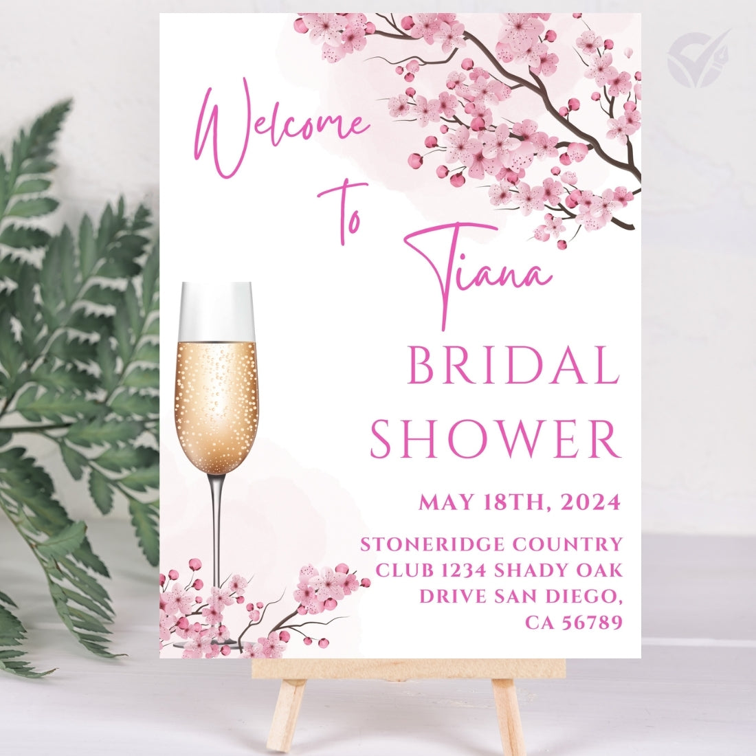 Autumn Themed Bridal Shower Invitations Editable Canva Template Digital Download