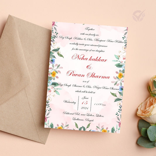 Sikh Wedding Invitation Editable 2 Page Indian Wedding Card Template Punjabi Wedding Invitation Instant Download & Customizable in Canva