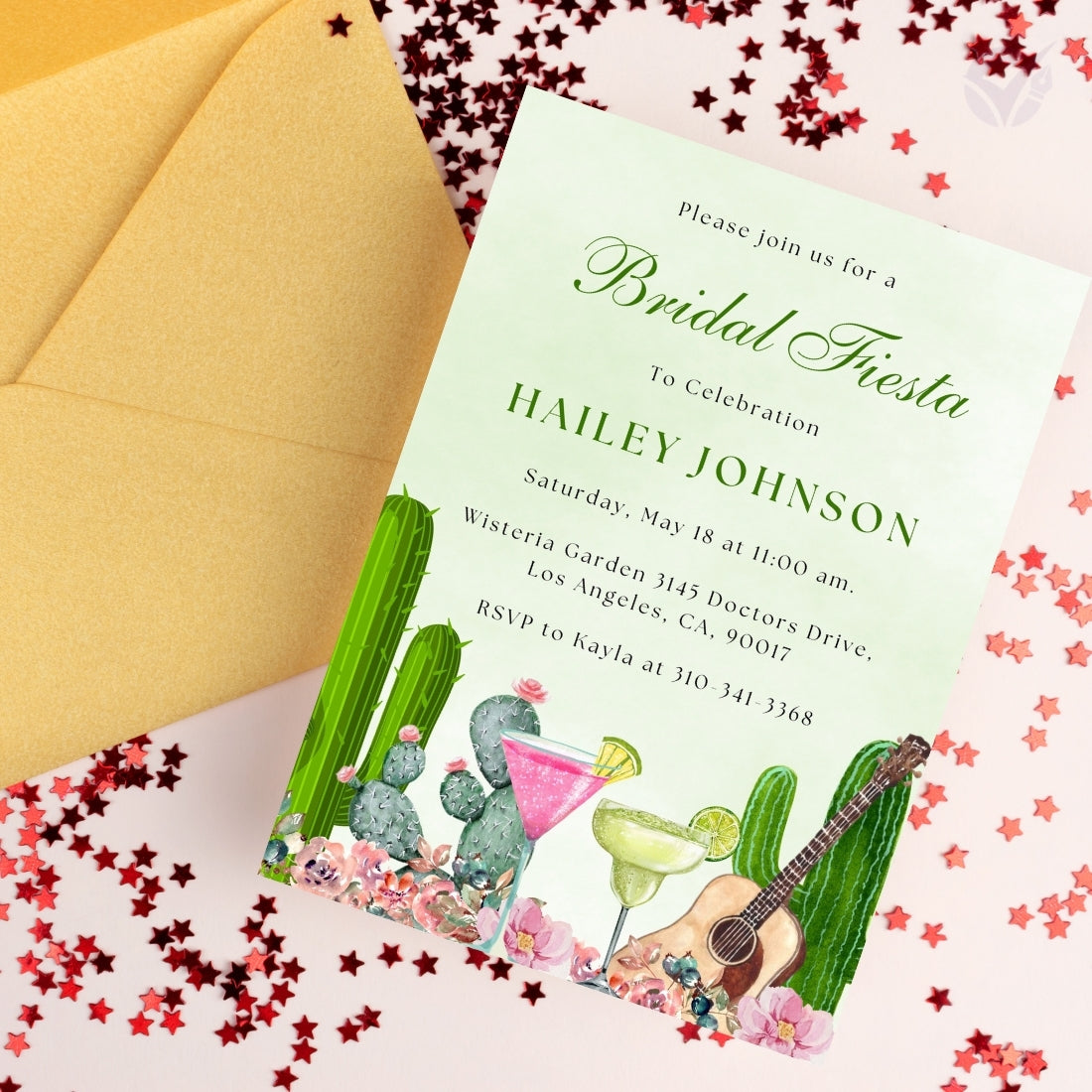 Mexican Themed Bridal Shower Invitations Editable Canva Template Digital Download